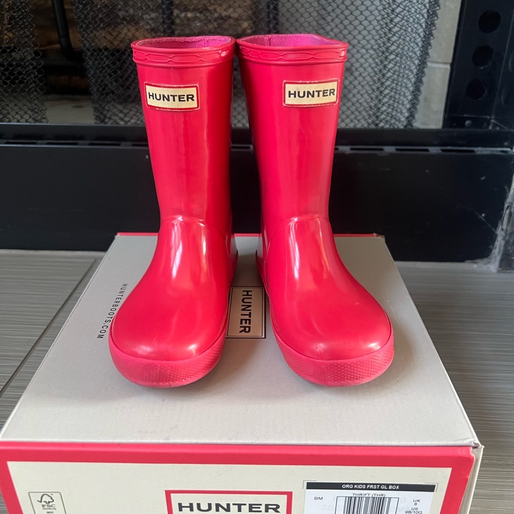 Hunter Kids Pink Boots